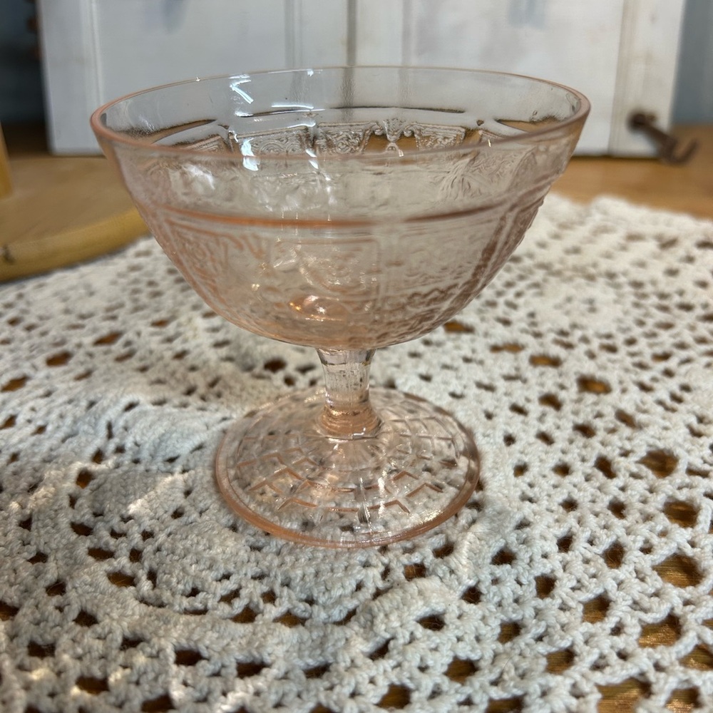 Pink Depression Dessert Cup